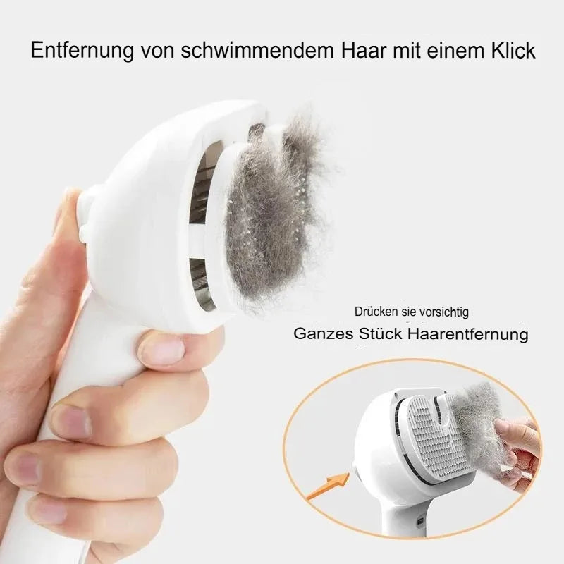 3-in-1 Haustier-Dampfbürste